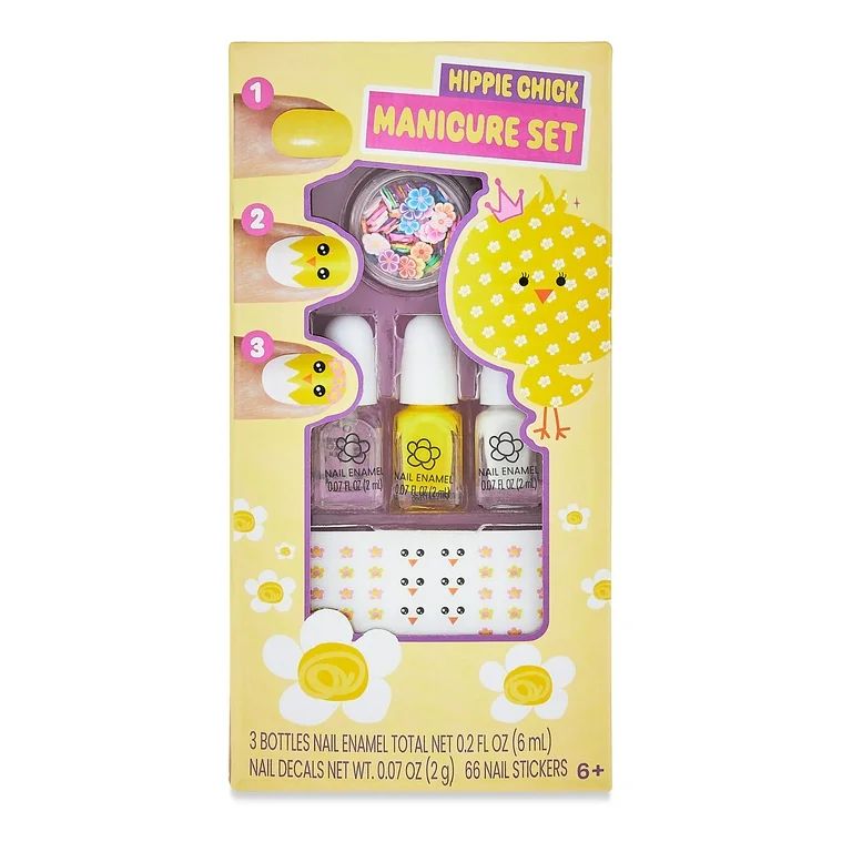 Easter Multicolor Hippie Chick Nail Enamel Manicure Set Party Favor, by Way To Celebrate | Walmart (US)