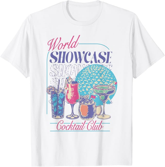 Epcot Drinking World Showcase Cocktail Club Drinking Team T-Shirt | Amazon (US)