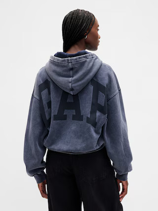 VintageSoft Crop Logo Hoodie | Gap (US)