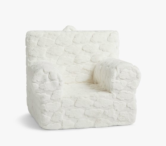 Ivory Clouds Faux Fur Anywhere Chair® | Pottery Barn Kids