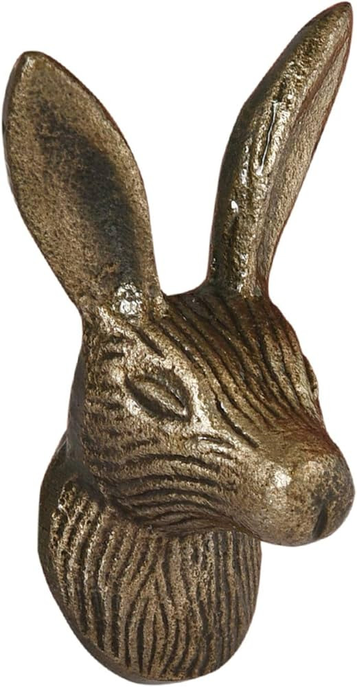 Set of 4 Metal Rabbit Head Cabinet Knob in Antique Brass Finish | Amazon (US)