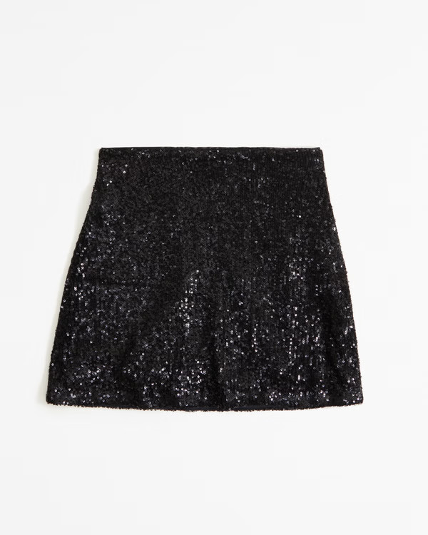 The A&F Scarlett Sequin Mini Skort | Abercrombie & Fitch (US)