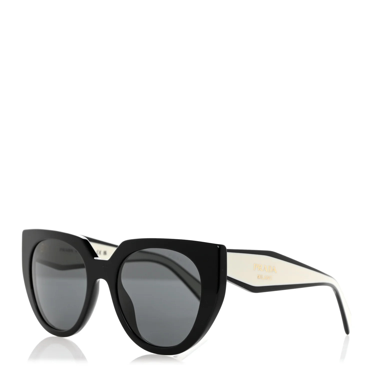 Acetate Sunglasses SPR 14W Black White | FASHIONPHILE (US)