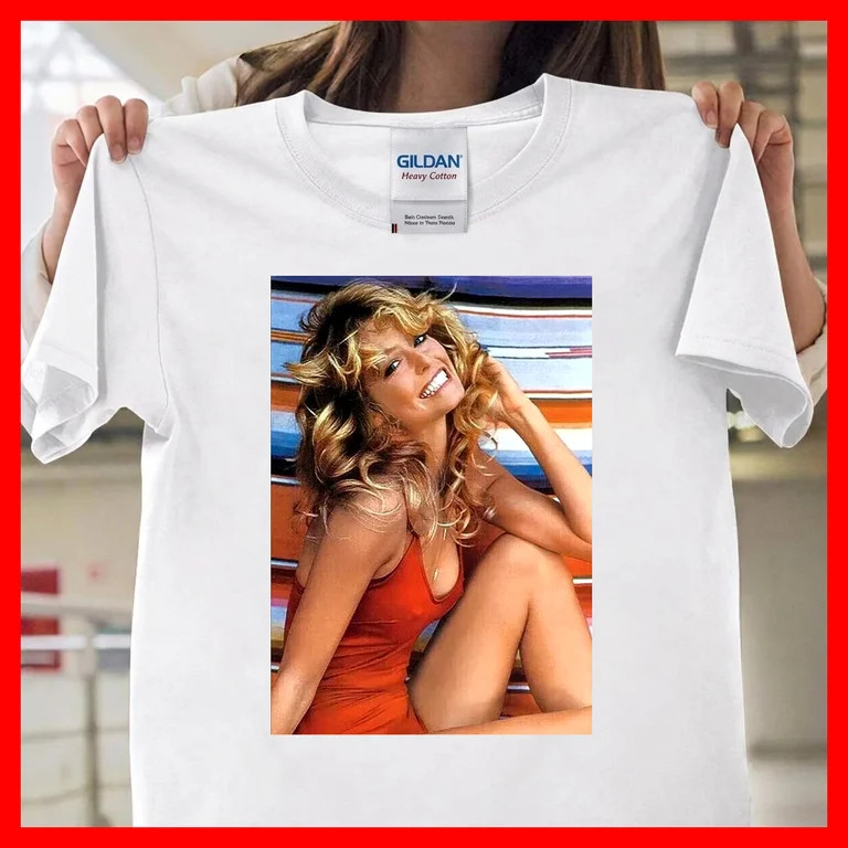 Vintage Farrah Fawcett Charlie's Angels 70s Icon V80105, Unisex T-Shirt for Men & Women, Premium ... | Walmart (US)