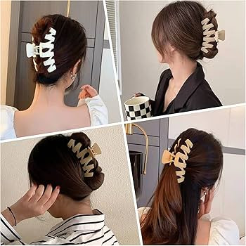 Big Hair Claw Clips, 4.5 Inch Non-Slip Matte Large Claw Clips, 5 Color Strong Hold Perfect for Wo... | Amazon (US)