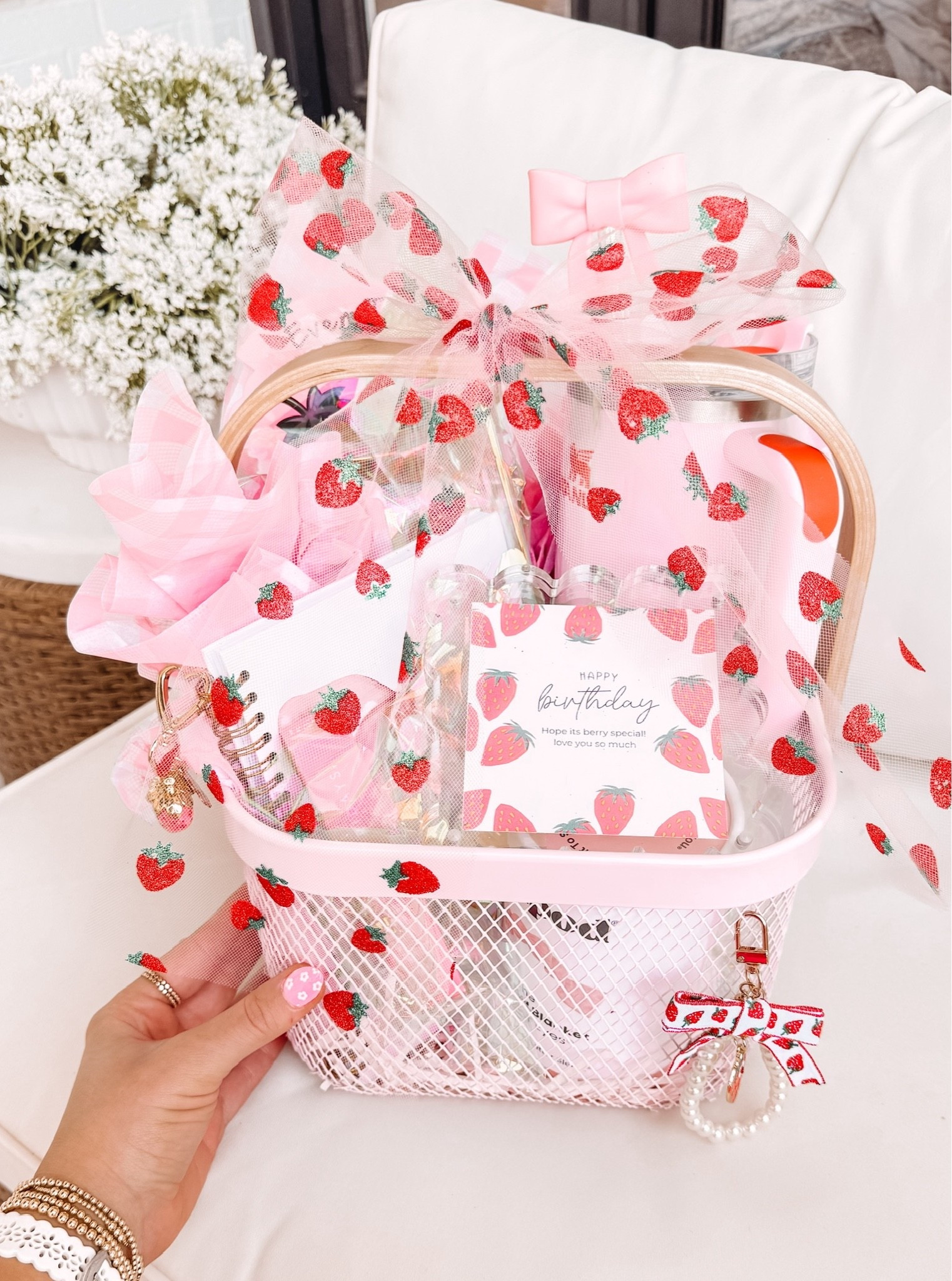 Easy + fun strawberry themed gift basket 🍓 perfect for a birthday or special occasion! 

Gift inspo ideas parties birthday gift idea inspiration Amazon finds themed pink

#LTKmomlife #LTKSeasonal #LTKdayinmylife