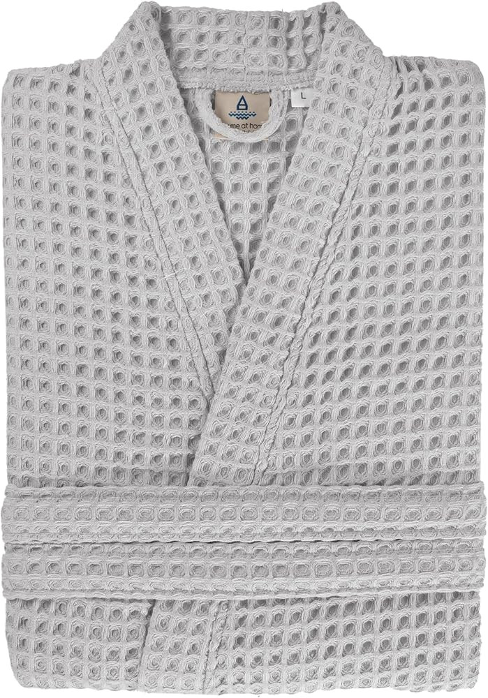 100% Cotton Waffle Kimono Bathrobe for Men & Women, Cozy Leisurewear with Functional Pockets, Com... | Amazon (US)