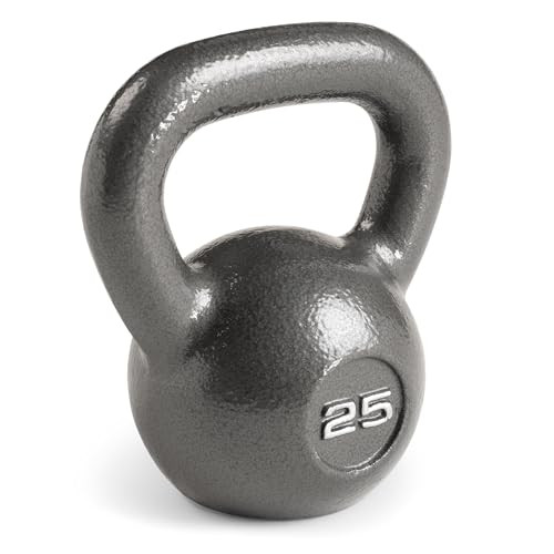 Marcy Hammertone Kettlebells, Ideal Workout WeightsFor Home Gym, Cast Iron, Black, 25lbs HKB-025 | Amazon (US)