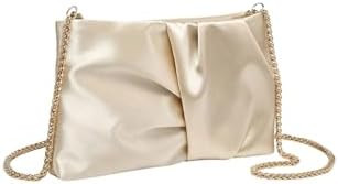 GORGLITTER Women's Evening Bag Wedding Party Prom Handbag Small Dressy Formal Purse Pleated Satin... | Amazon (US)