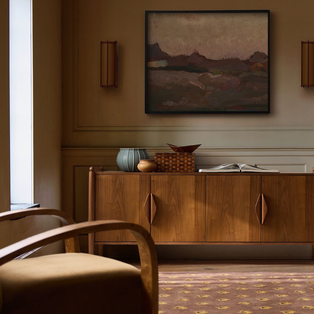Pierce & Ward Ball Foot Wood Media Console (70") | West Elm (US)