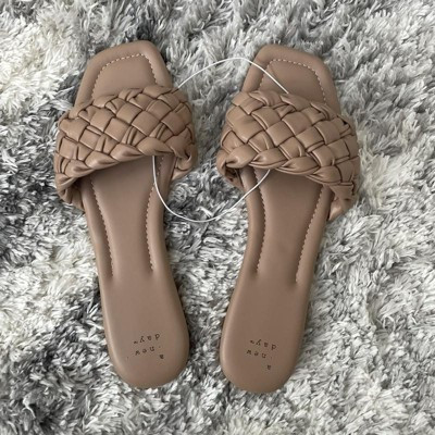 Women's Carissa Woven Slide Sandals - A New Day™ | Target