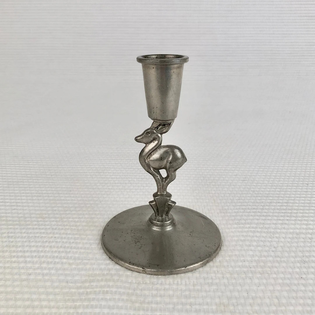 Swedish Pewter Candlestick by Ystad Tenn, 1930s - Etsy | Etsy (US)