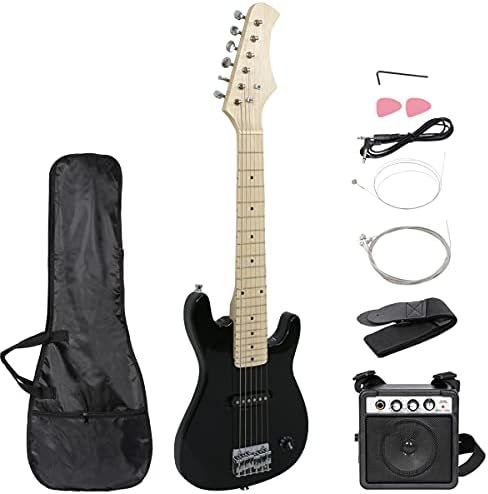 Smartxchoices 30" Black Electric Guitar with 5W Amp,Bag Case Guitar Strap Package for Beginner St... | Amazon (US)