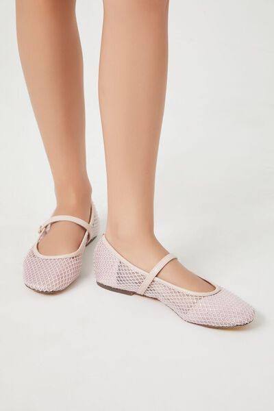 Rhinestone Netted Ballet Flats | Forever 21 (US)