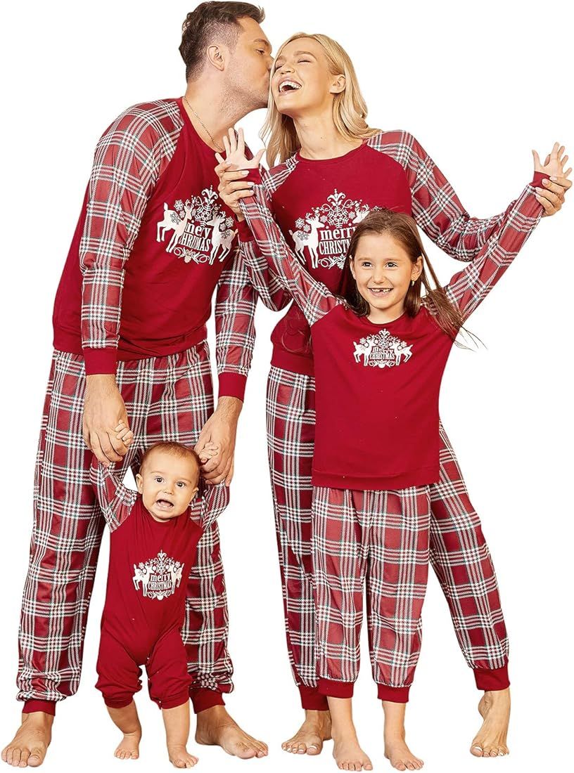 PopReal Christmas Pajamas for Family ,Pjs Matching Sets 2022 | Amazon (US)