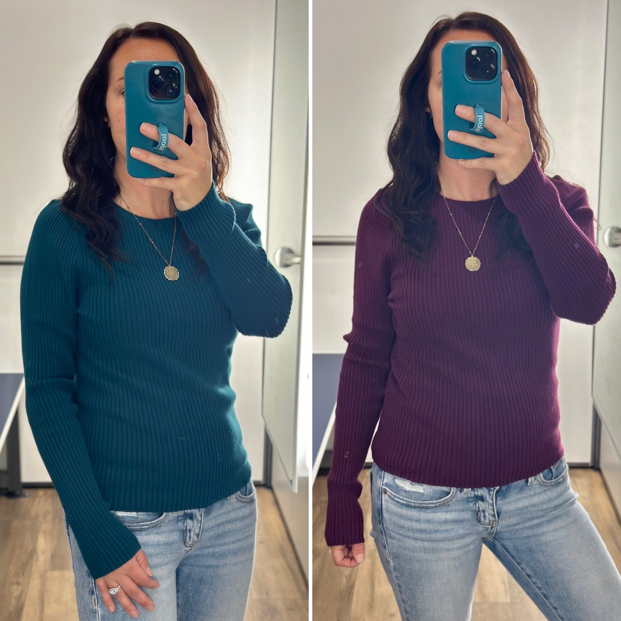 These colors 🤩
Lite rib crew neck sweater! 
Comes in sooooo many colors! 
They’re all so pretty and super comfy! 
#oldnavy #comfy #ribbedsweater #like #comment #save #share #follow 

#LTKFindsUnder50