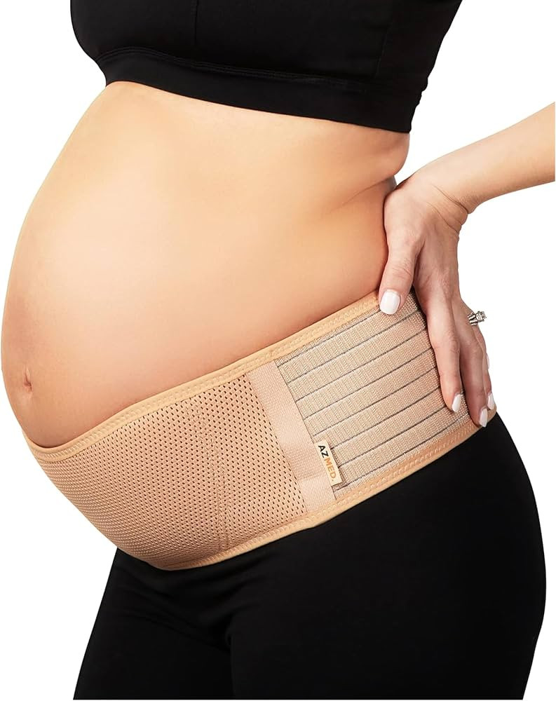 AZMED Maternity Belly Band for Pregnant Women - Pregnancy Belly Band for Abdomen Pelvic Waist Bac... | Amazon (US)