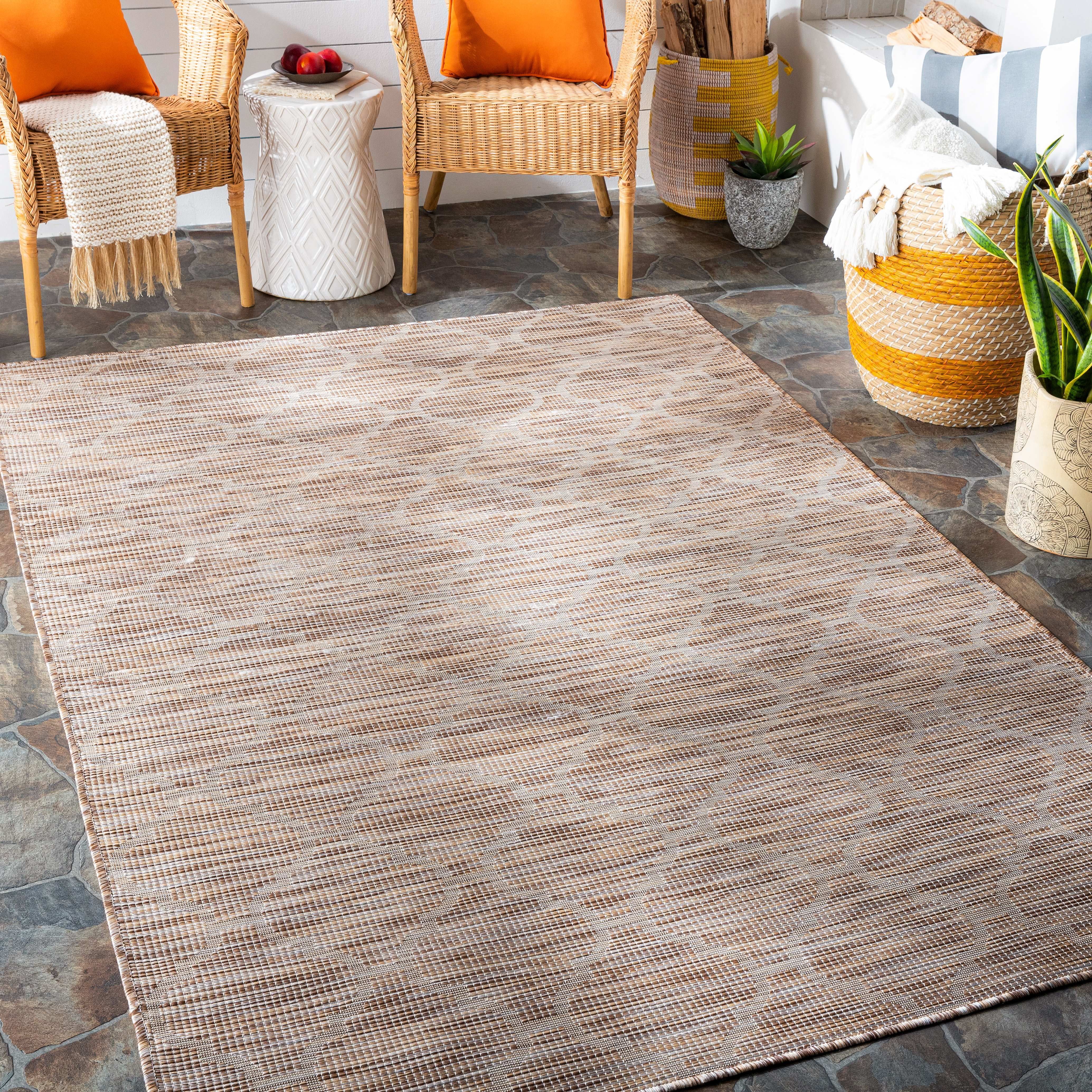 Mark&Day Outdoor Area Rugs, 8x10 Bussum Traditional Indoor/Outdoor Brick Area Rug (7'8" x 10') - ... | Walmart (US)