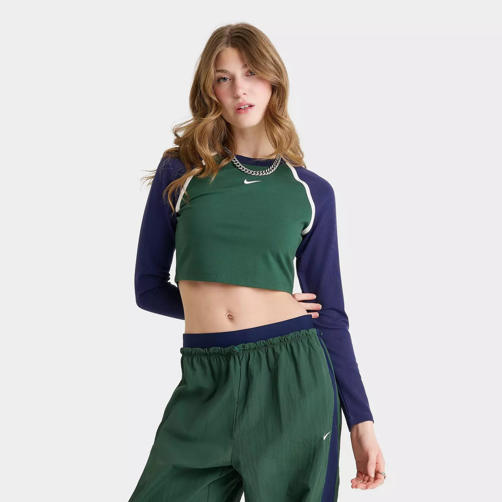 Women's Nike Sportswear Tight Long-Sleeve Crop Top | Finish Line (US)
