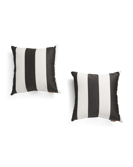 Made In Usa 2pk Cabana Stripe Indoor Outdoor Decorative Pillows | TJ Maxx