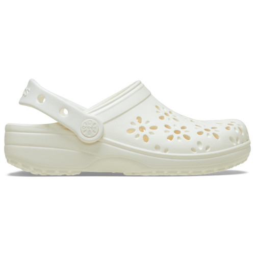 Crocs Girls Crocs Floral Cutout Clogs - Girls' Toddler Shoes Chalk Size 09.0 | Foot Locker (US)