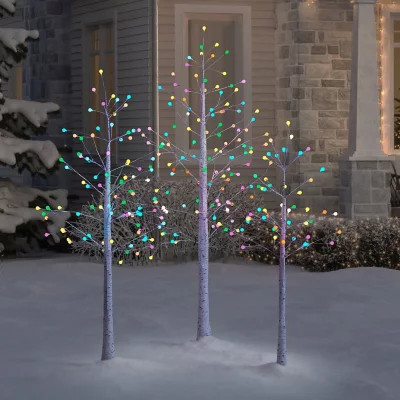 Member's Mark Set of 3 Pre-Lit Blossom Trees | Sam's Club