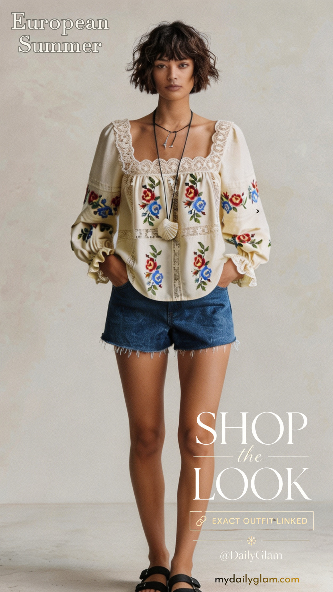 Mature Women Chic Bohemian Daily Summer Outfit Over 40

#BohoStyle #CottageCoreFashion #SummerDenimShorts 

 #LTKootd #LTKOver40 #LTKWorkwear