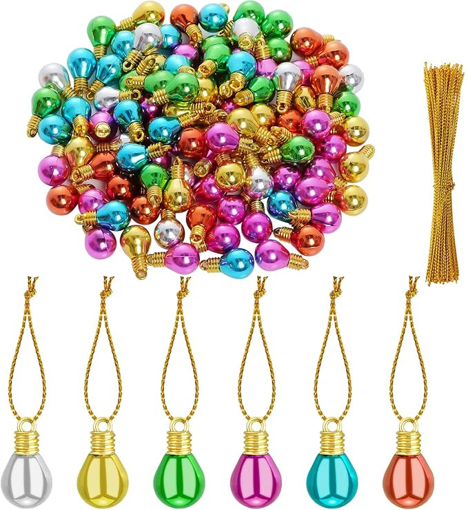 100 Pieces Christmas Balls Ornaments Plastic Bulb Beads Shatterproof Hanging Balls Colorful Chris... | Amazon (US)
