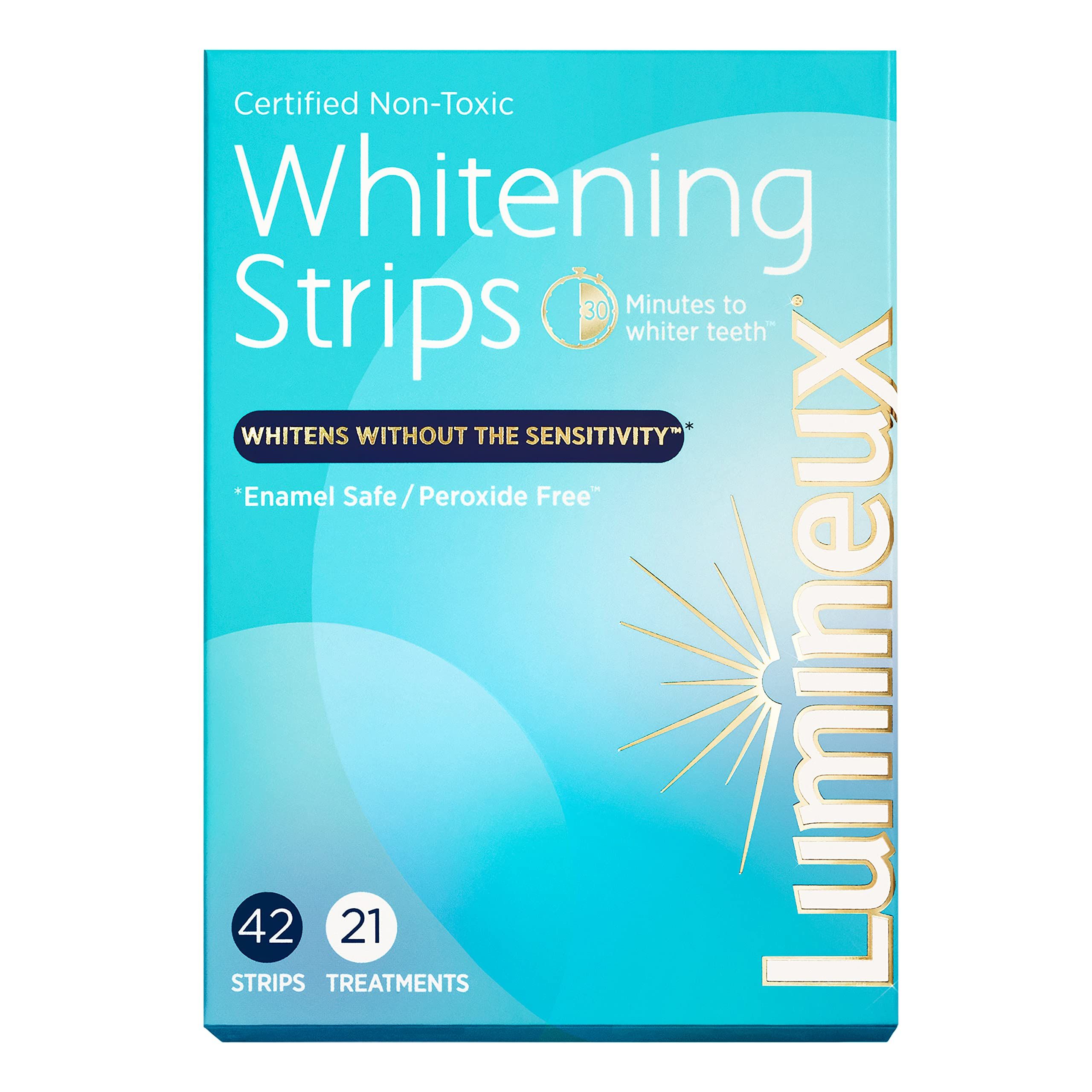 Lumineux Teeth Whitening Strips 21 Treatments - Enamel Safe for Whiter Teeth - Whitening Without ... | Amazon (US)