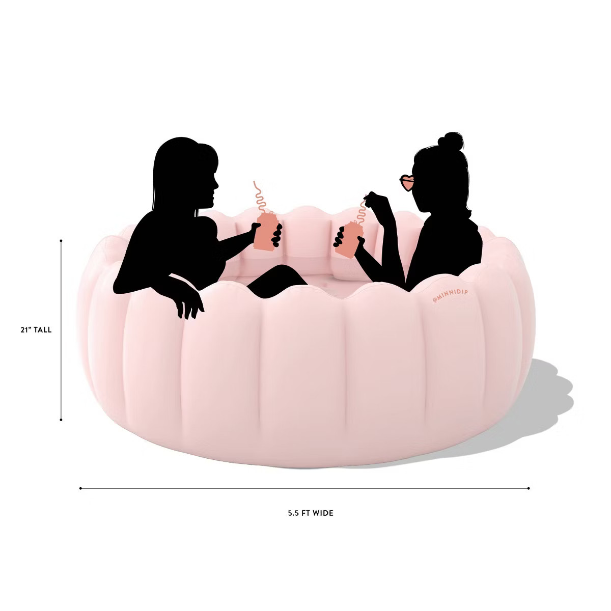 MINNIDIP Tufted Pool 125 gal Novelty Kiddie Pool - Blush | Target