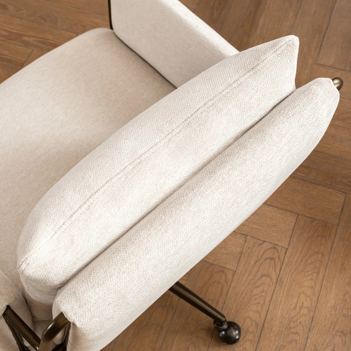 Arianna Height Adjustable Boucle Fabric Office Task Chair | Wayfair North America