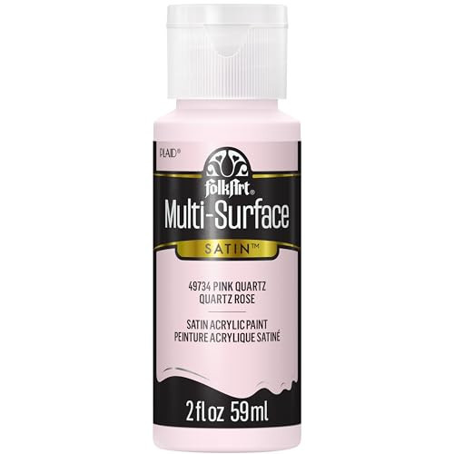 FolkArt Multi-Surface Acrylic Craft Paint, Pink Quartz, 2 fl oz | Amazon (US)