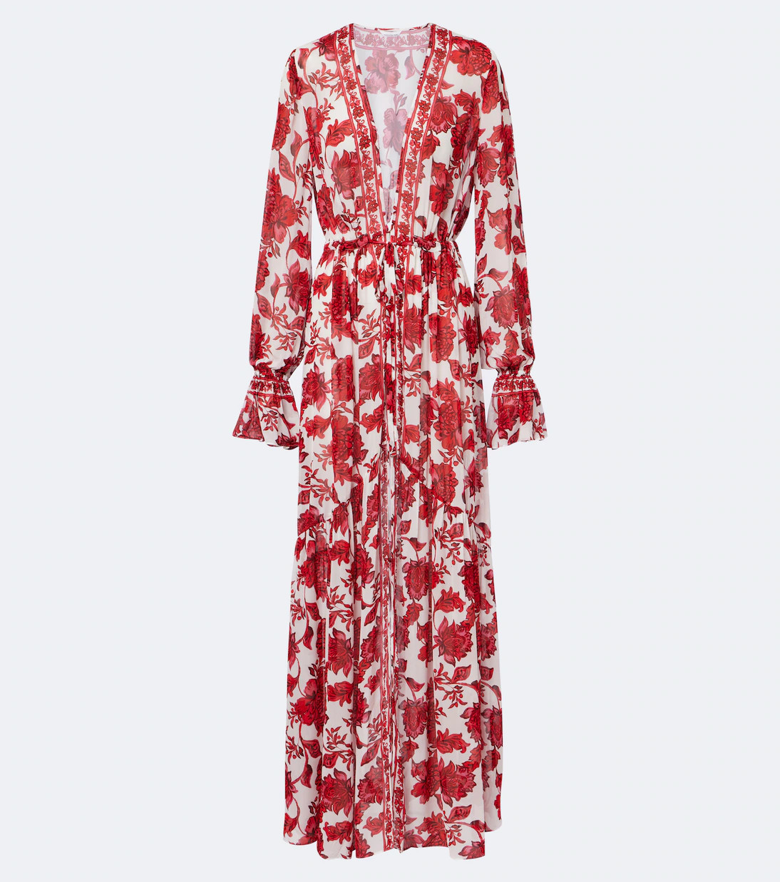 Clementine floral maxi dress in red - Alexandra Miro | Mytheresa | Mytheresa (INTL)