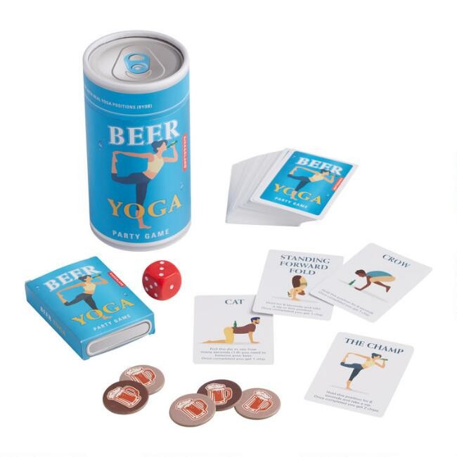 Kikkerland Beer Yoga Drinking Game | World Market