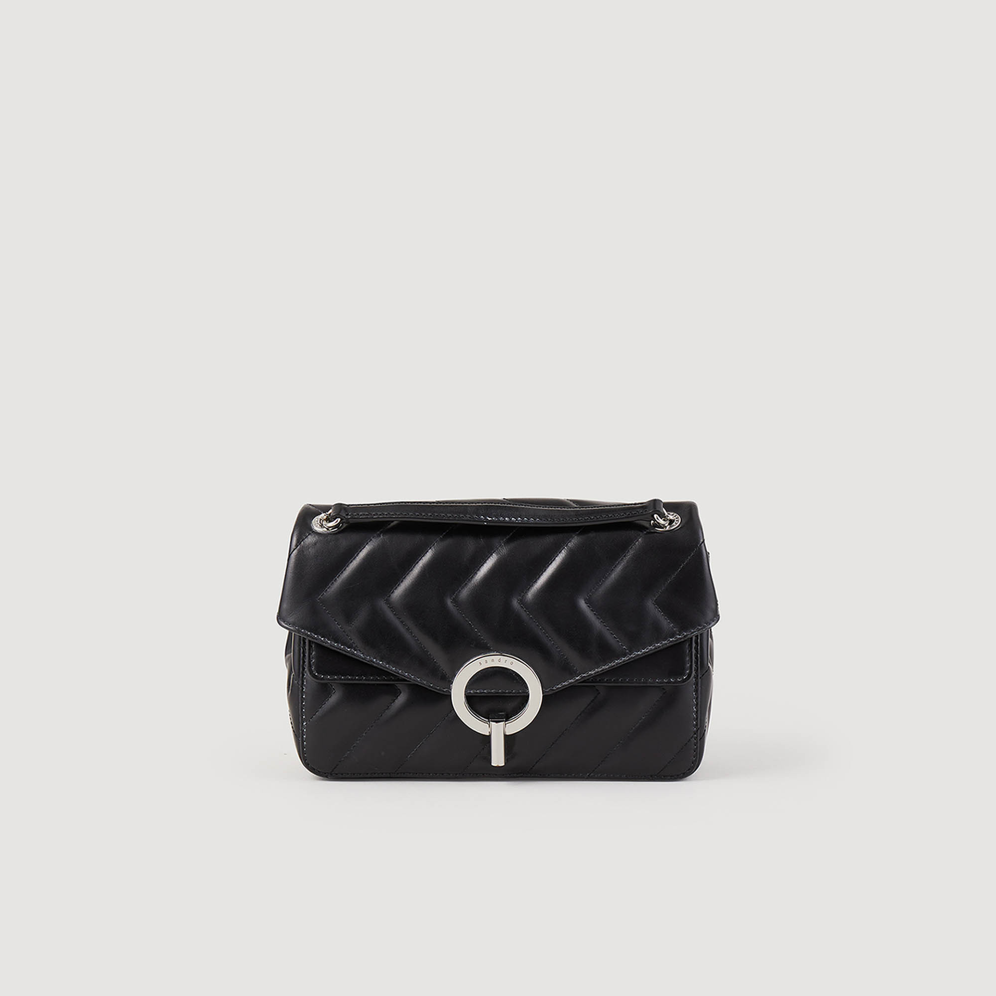 Yza bag in certified leather | Sandro US | Sandro-Paris US