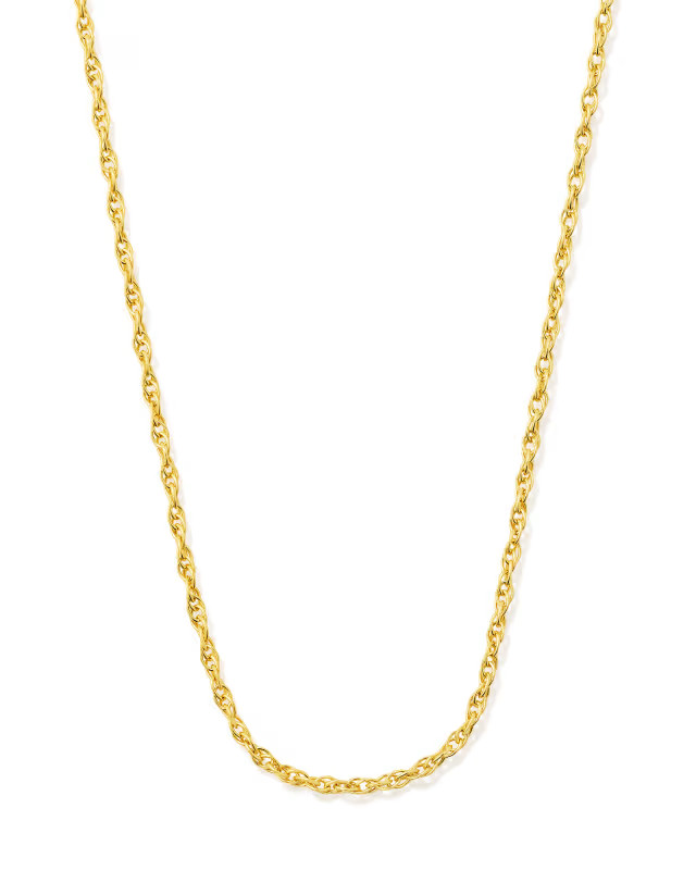 Delicate Rope Chain Necklace in 18k Gold Vermeil | Kendra Scott