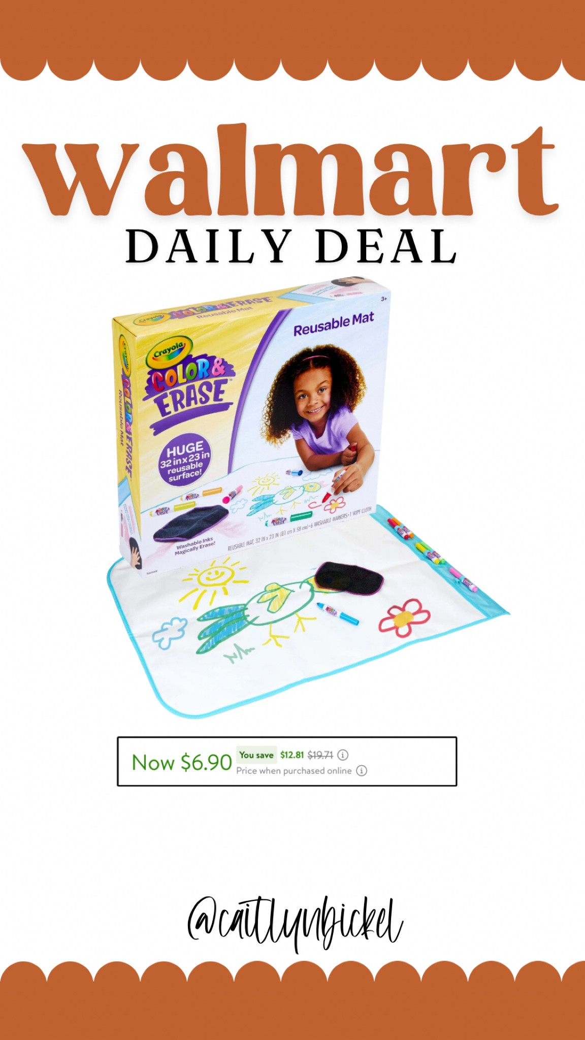 Grab this reusable color and erase pad for less than $7! Perfect for Christmas presents!

#LTKFallSale #LTKKids #LTKSaleAlert