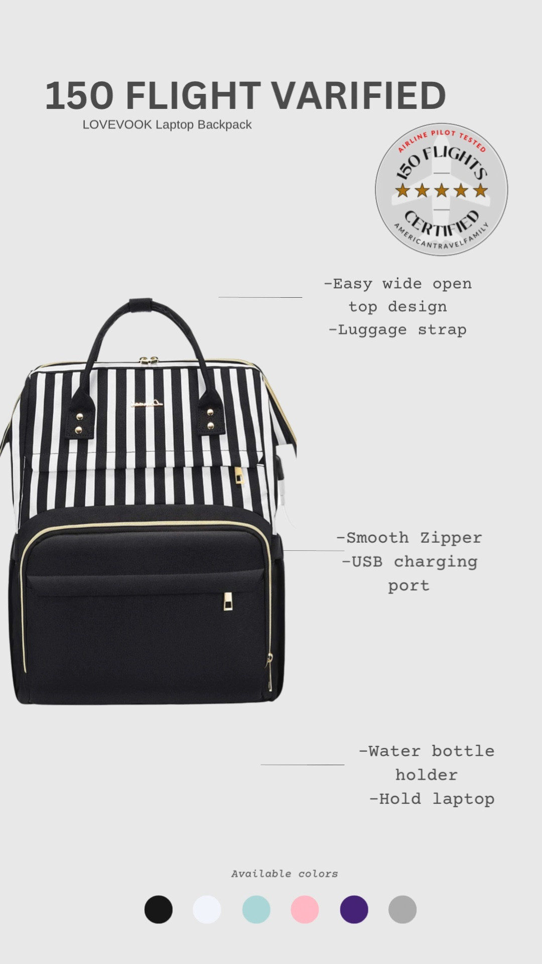 150 flight airline pilot approved. Best budget travel backpack #travelbackpack #backpack

#LTKGiftGuide #LTKfindsunder100 #LTKtravel