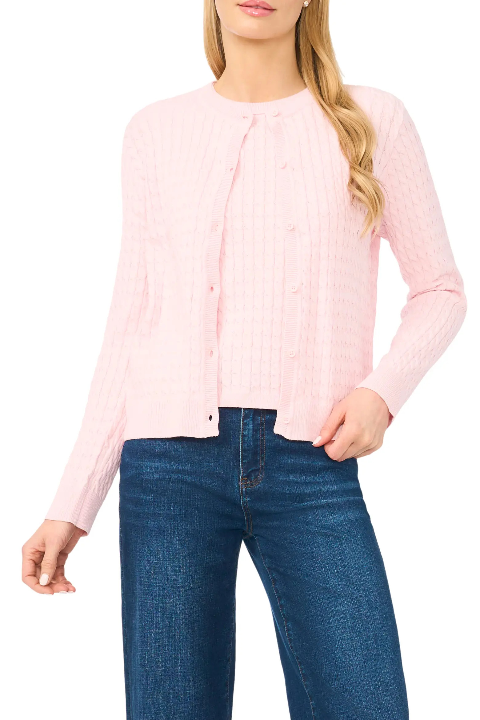 Cable Stitch Cotton Cardigan (Women) | Nordstrom | Nordstrom