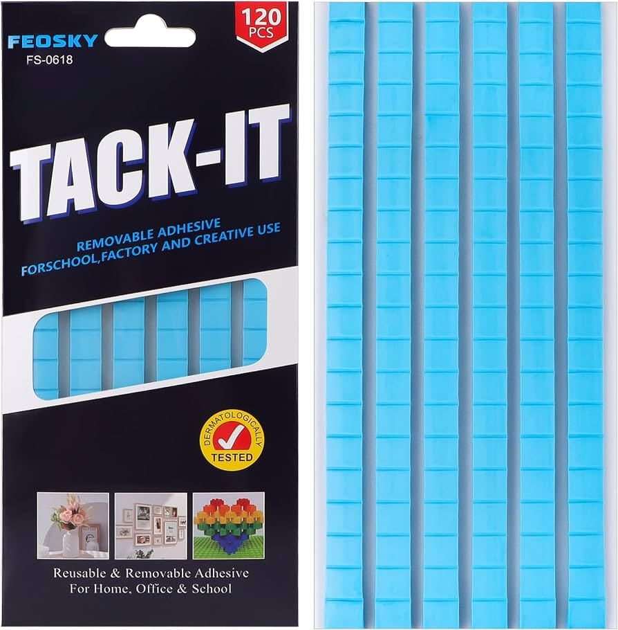 Feosky Adhesive Poster Sticky Tack Putty, Reusable and Removable Adhesive Putty, 120PCS, Mounting... | Amazon (US)