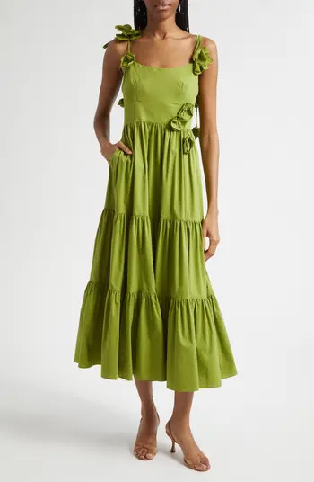 Cinq à Sept Kael Tiered Midi Dress | Nordstrom | Nordstrom