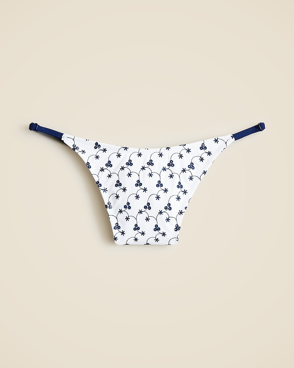 Eyelet '90s no-tie string bikini bottom | J. Crew US