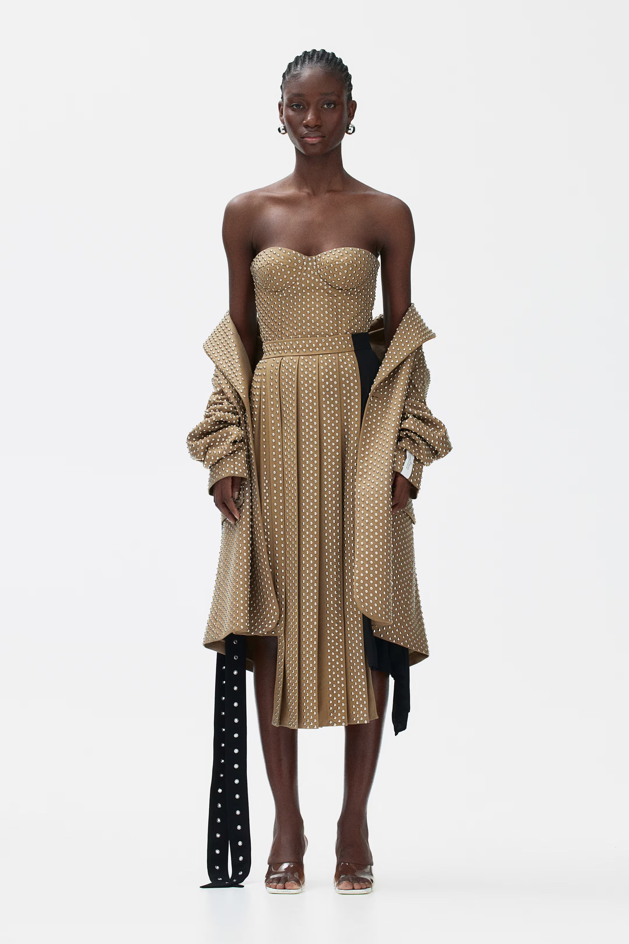 Wool-blend Studded Skirt | H&M (US + CA)