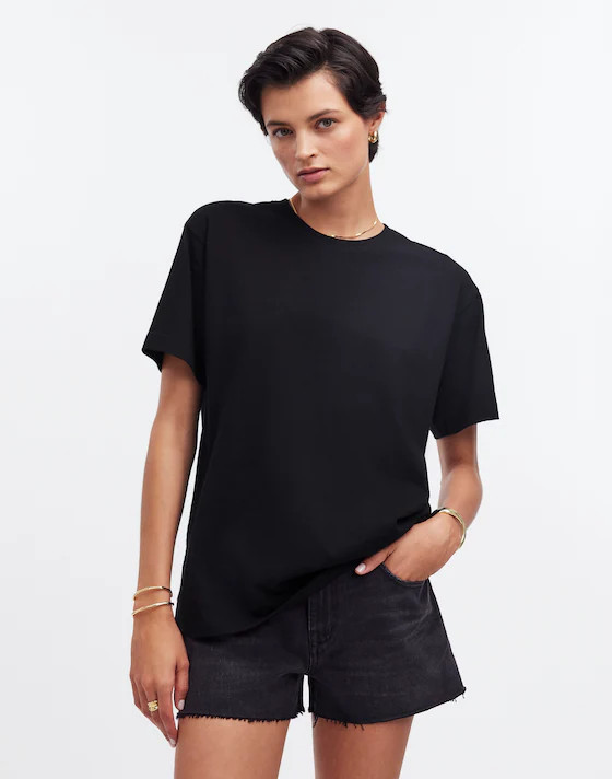 Cotton Relaxed Oversized Tee | Madewell | Madewell