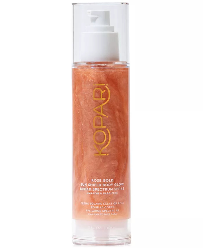 Kopari Beauty Rose Gold Sun Shield Body Glow SPF 45 - Macy's | Macy's