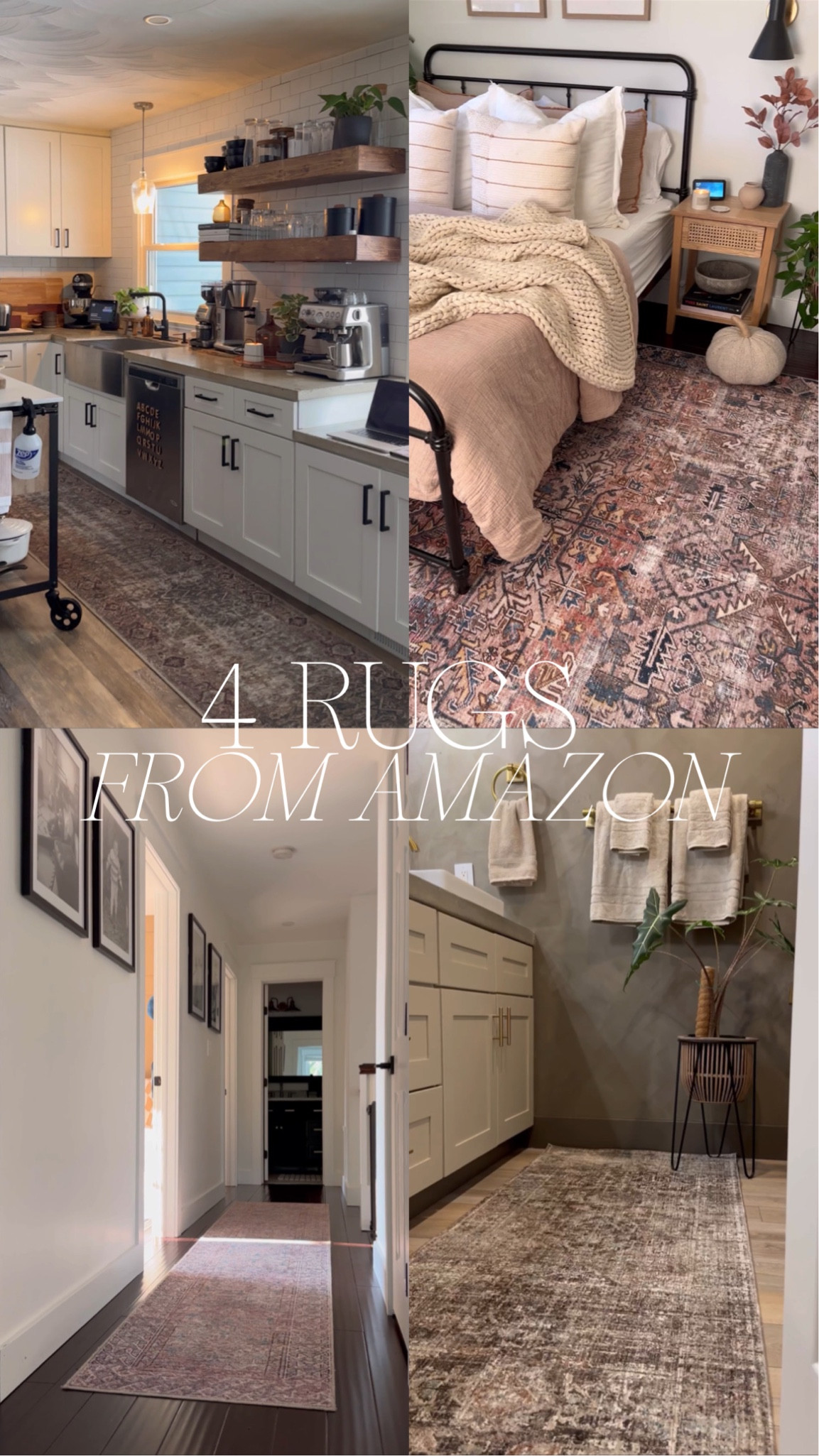 From my latest reel — four rugs of ours we got off Amazon! All of these are great quality especially for the price. Love the runners SO much! Might purchase a fifth rug from this company for our bedroom, too 🙈

Loloi rugs, runner, Amazon home, Amazon home finds, Amazon finds, Amazon rugs 

#LTKFind #LTKhome