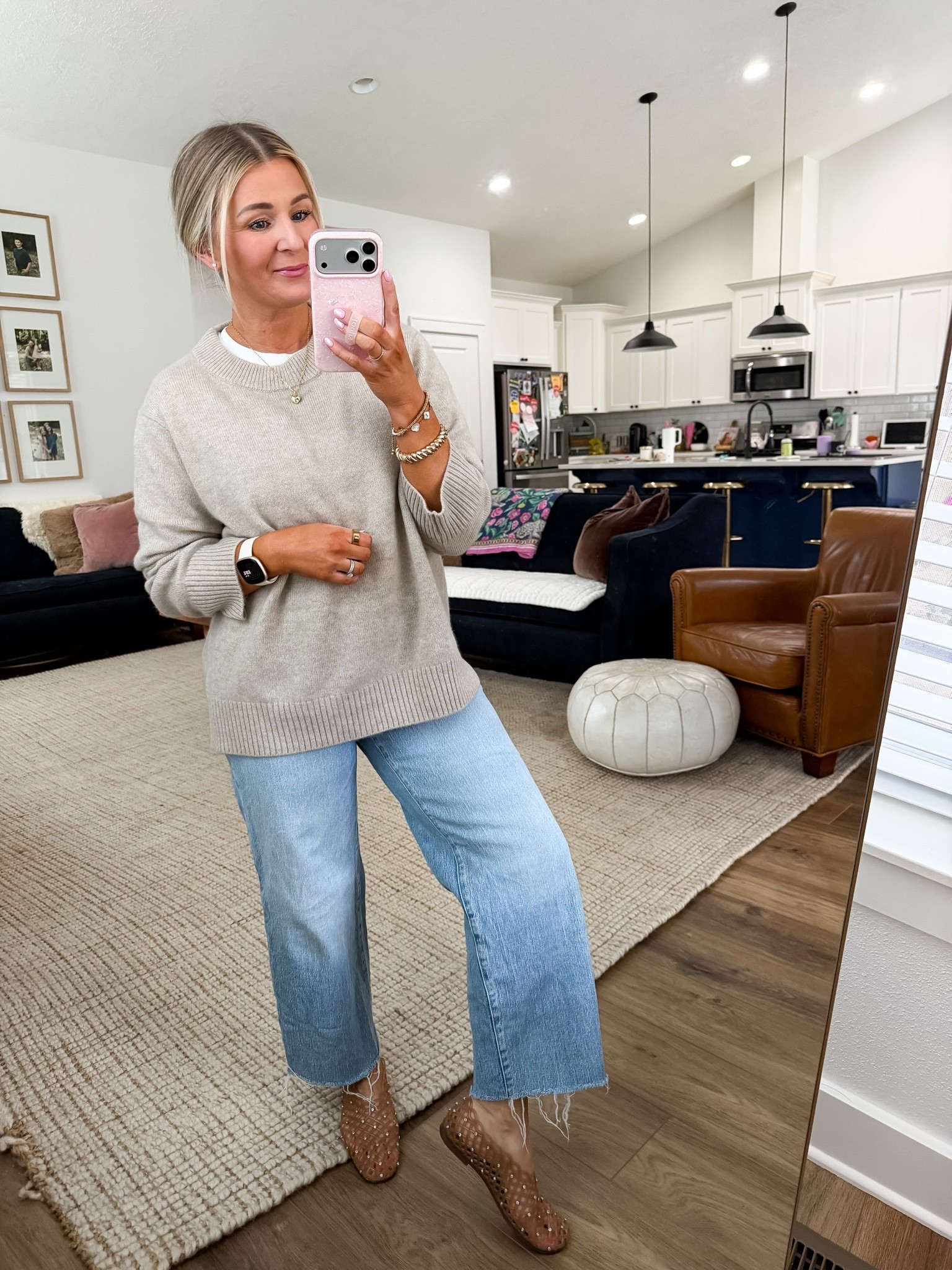 The Quince 100% Mongolian Cashmere Oversized Sweater is that must-have elevated basic 🤍 So soft, lightweight (not bulky at all), and perfect for year-round wear—layer it in spring, wear it solo on cool summer nights, and repeat all fall/winter.

This oversized cashmere sweater gives you that classic, chic, laid-back outfit with zero effort. Paired with denim for an everyday look, but easily dressed up too. If you’re building a capsule wardrobe or looking for timeless staples, this one is worth it.

I went with a medium to make sure I have a perfectly oversized fit. 

@Quince

#LTKSaleAlert #LTKPetite #LTKOver40