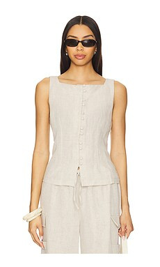 Ciao Lucia Formoso Top in Oatmeal from Revolve.com | Revolve Clothing (Global)