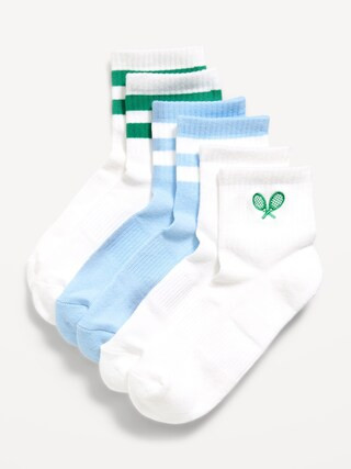 Athletic Quarter Crew Sock 3-Pack for Women | Old Navy (US)