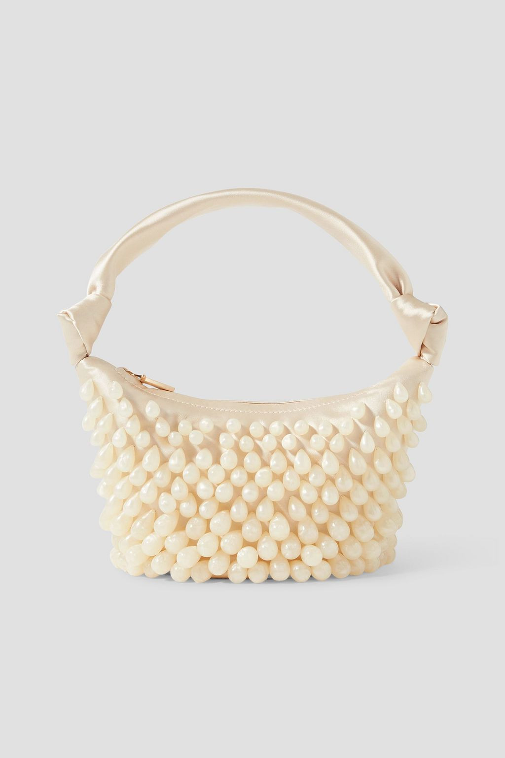 Gia beaded satin shoulder bag | The Outnet (UK and Europe)